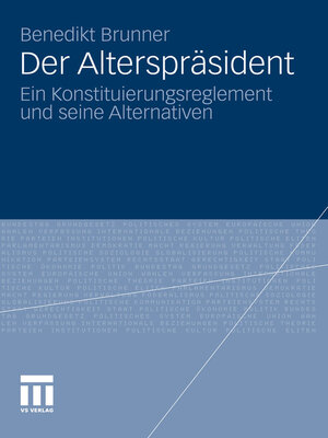cover image of Der Alterspräsident